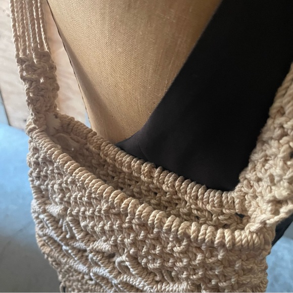 Vintage Macramé Boho Hippie Shoulder Bag Cross-body🌻 ☮️ - Picture 8 of 13